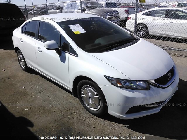 2HGFB2F63DH547987 - 2013 HONDA CIVIC HF WHITE photo 1