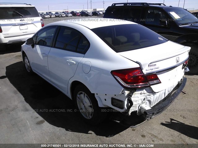 2HGFB2F63DH547987 - 2013 HONDA CIVIC HF WHITE photo 3