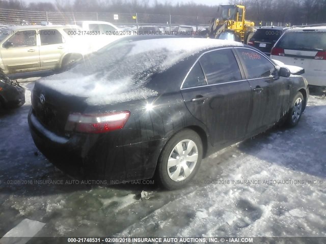 4T1BE46K08U230552 - 2008 TOYOTA CAMRY CE/LE/XLE/SE BLACK photo 4