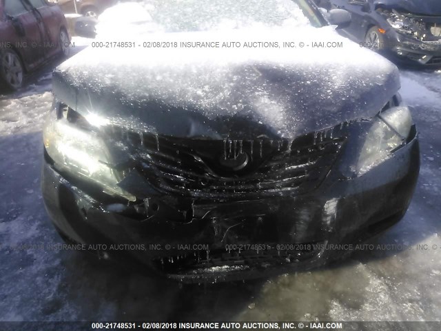 4T1BE46K08U230552 - 2008 TOYOTA CAMRY CE/LE/XLE/SE BLACK photo 6
