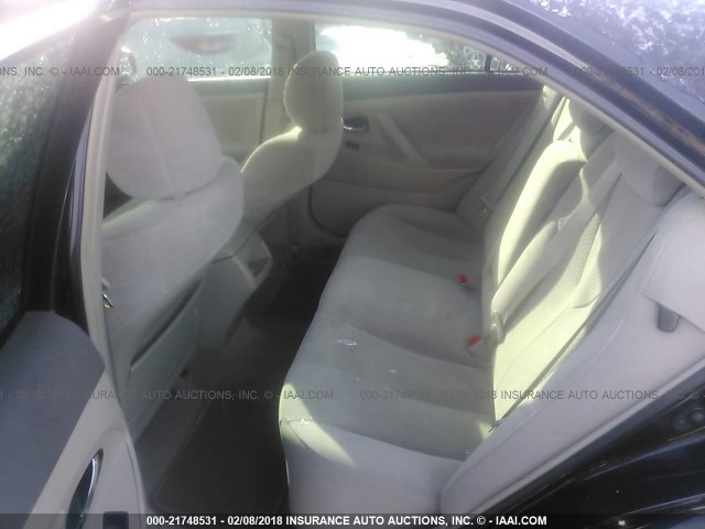 4T1BE46K08U230552 - 2008 TOYOTA CAMRY CE/LE/XLE/SE BLACK photo 8