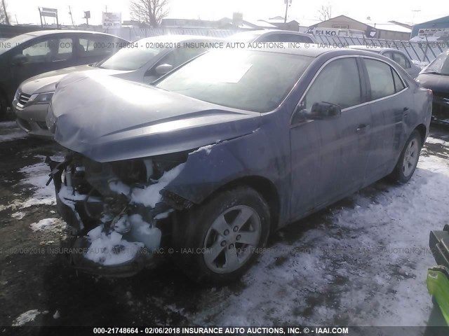 1G11B5SL2EF134718 - 2014 CHEVROLET MALIBU LS BLUE photo 2