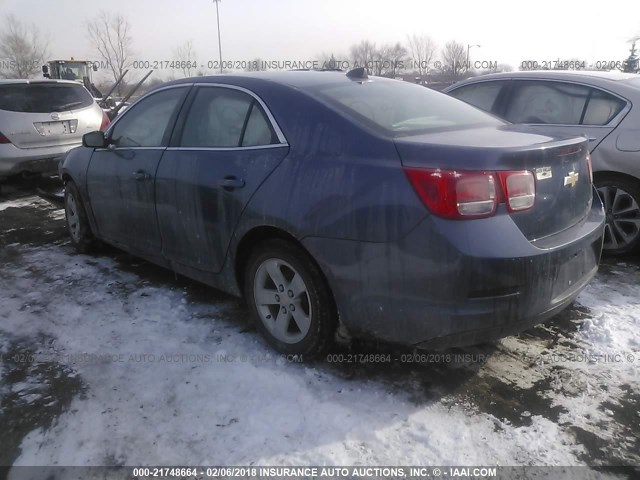 1G11B5SL2EF134718 - 2014 CHEVROLET MALIBU LS BLUE photo 3
