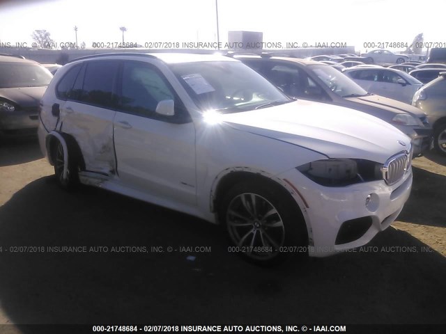 5UXKR6C55G0J83431 - 2016 BMW X5 XDRIVE50I WHITE photo 1