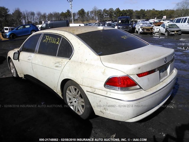 WBAGN63453DR12134 - 2003 BMW 745 LI WHITE photo 3