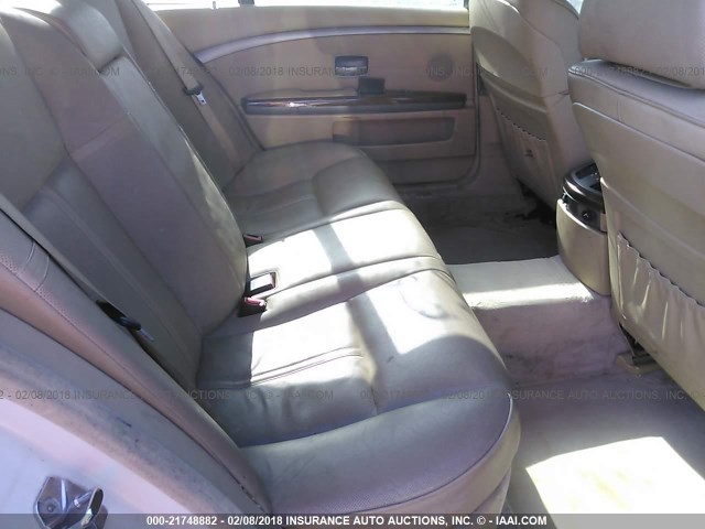 WBAGN63453DR12134 - 2003 BMW 745 LI Білий фото 8