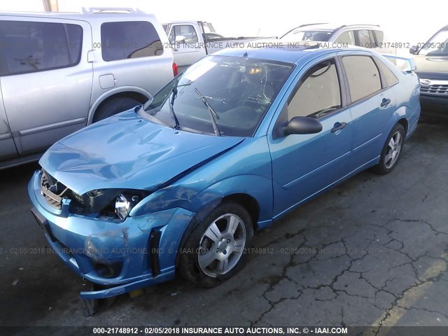 1FAHP34N27W206570 - 2007 FORD FOCUS ZX4/S/SE/SES 蓝色 照片 2