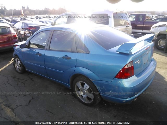 1FAHP34N27W206570 - 2007 FORD FOCUS ZX4/S/SE/SES 蓝色 照片 3