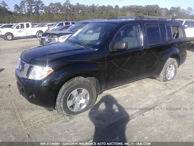 5N1AR1NB3BC611924 - 2011 NISSAN PATHFINDER S/LE/SE BLACK photo 2