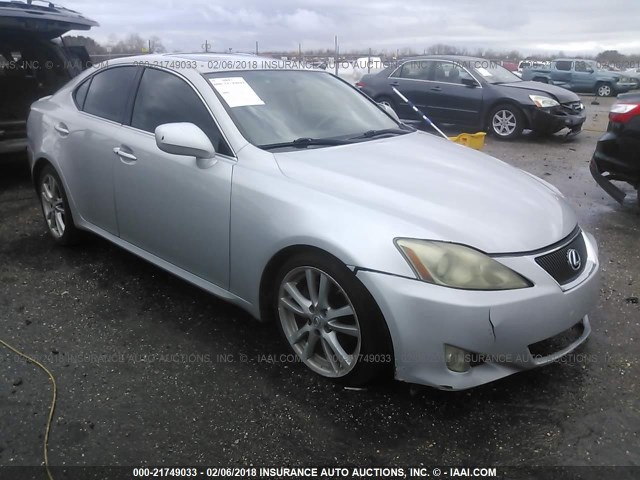 JTHBK262375035747 - 2007 LEXUS IS 250 SILVER photo 1