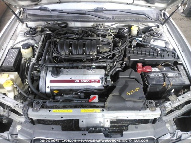 JN1CA31D4YT736353 - 2000 NISSAN MAXIMA GLE/GXE/SE SILVER photo 10