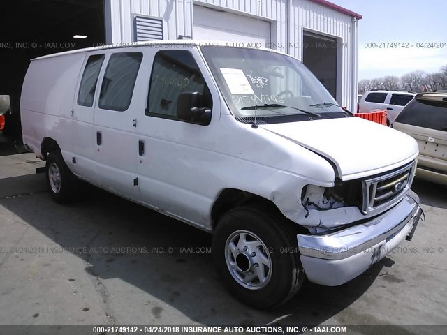 1FDSS34F33HB39480 - 2003 FORD ECONOLINE E350 SUPER DUTY VAN WHITE photo 1