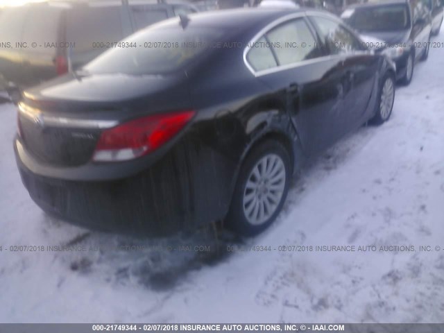 2G4GR5EK2C9135059 - 2012 BUICK REGAL BLACK photo 4