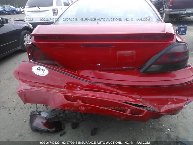 1G2NV52E83C210690 - 2003 PONTIAC GRAND AM GT1 RED photo 6