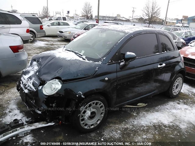 3C3CFFAR6DT613779 - 2013 FIAT 500 POP Navy photo 2