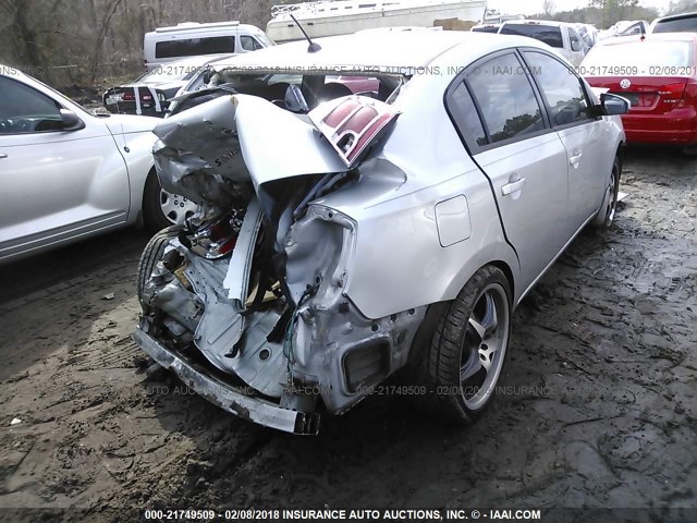 3N1AB61E27L606430 - 2007 NISSAN SENTRA 2.0/2.0S/2.0SL SILVER photo 4