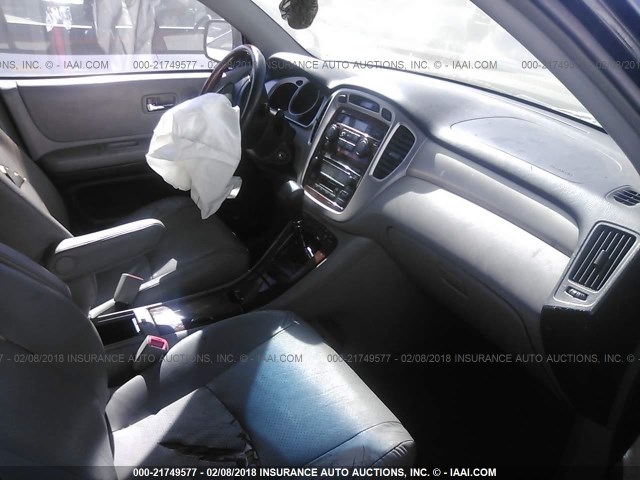 JTEDW21A760010340 - 2006 TOYOTA HIGHLANDER HYBRID BLACK photo 5