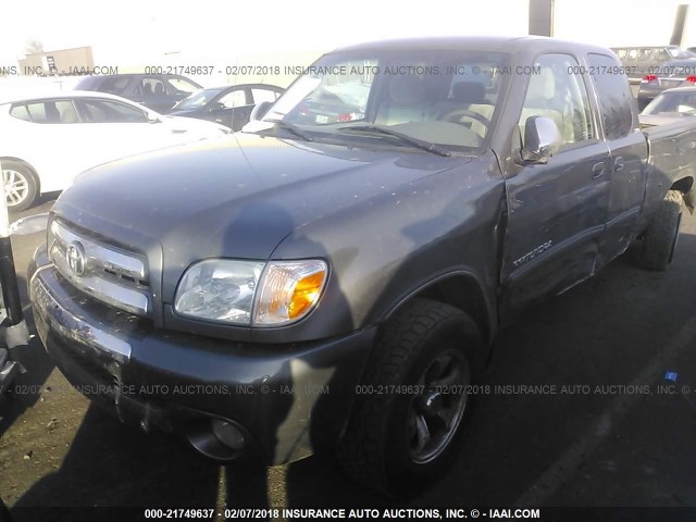 5TBRU34146S480333 - 2006 TOYOTA TUNDRA ACCESS CAB SR5 GRAY photo 2