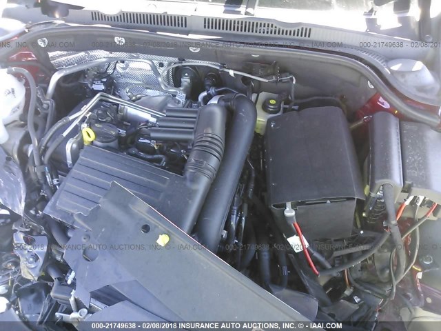 3VW2B7AJ9HM229852 - 2017 VOLKSWAGEN JETTA S 红色 照片 10
