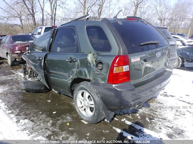 KNDJF723867229559 - 2006 KIA NEW SPORTAGE  GREEN photo 3