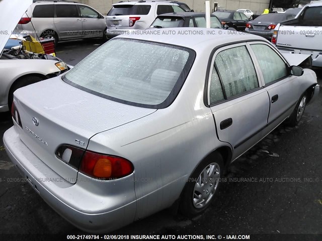 1NXBR12E2XZ161865 - 1999 TOYOTA COROLLA VE/CE/LE 银色 照片 4