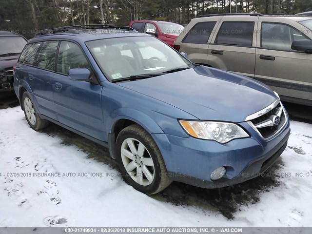 4S4BP62C287347004 - 2008 SUBARU OUTBACK 2.5I LIMITED BLUE photo 1