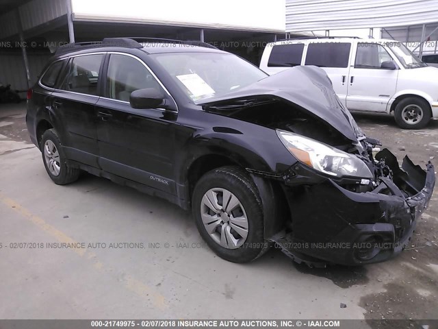 4S4BRCAC7D3227100 - 2013 SUBARU OUTBACK BLACK photo 1