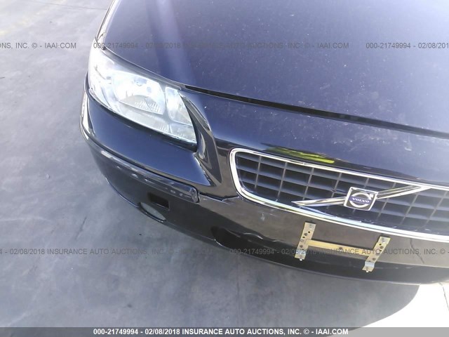 YV1RS592562509205 - 2006 VOLVO S60 2.5T BLUE photo 6