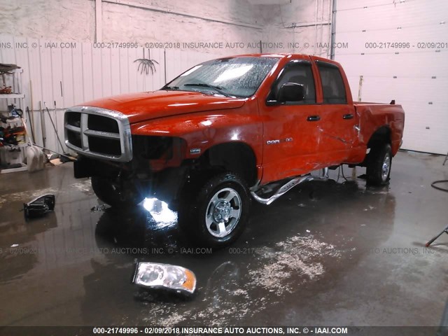 3D7KU28D44G195754 - 2004 DODGE RAM 2500 ST/SLT RED photo 2