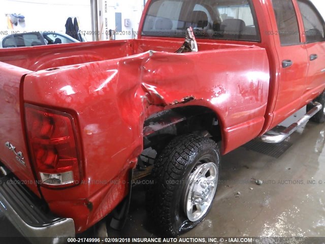 3D7KU28D44G195754 - 2004 DODGE RAM 2500 ST/SLT 红色 照片 6