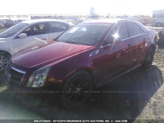 1G6DG5EY1B0160774 - 2011 CADILLAC CTS LUXURY COLLECTION RED photo 2