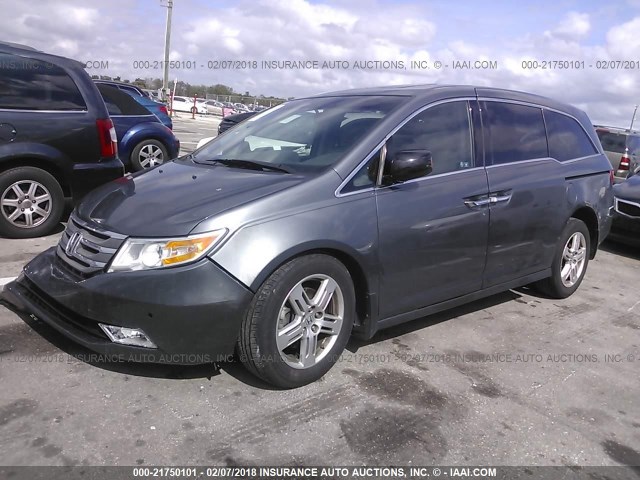 5FNRL5H94CB068807 - 2012 HONDA ODYSSEY TOURING/TOURING ELITE GRAY photo 2