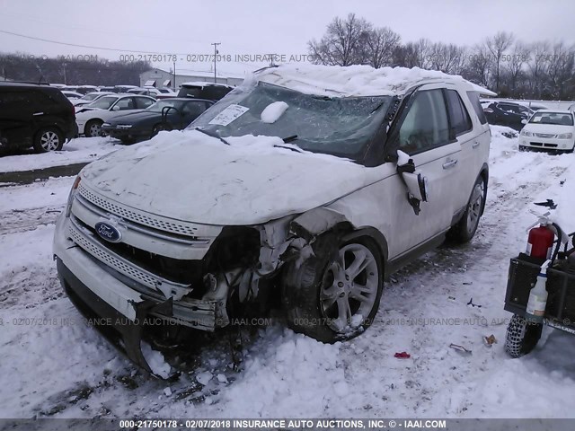 1FMHK7F83CGA44018 - 2012 FORD EXPLORER LIMITED 白色 照片 2