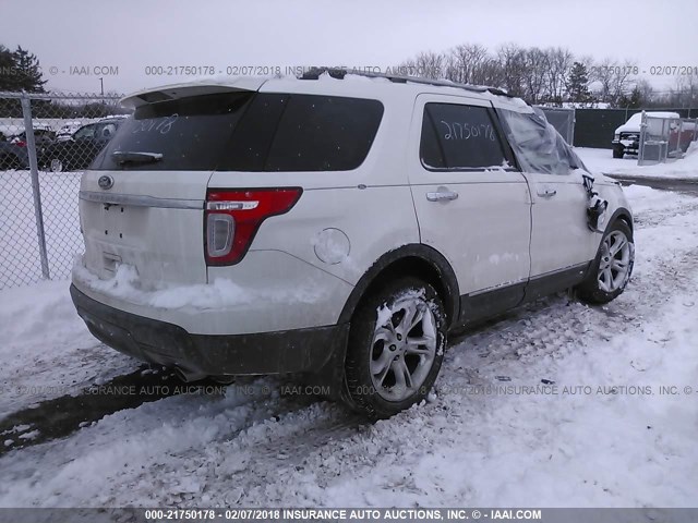 1FMHK7F83CGA44018 - 2012 FORD EXPLORER LIMITED 白色 照片 4
