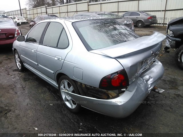 3N1AB51D74L735759 - 2004 NISSAN SENTRA SE-R SPEC V SILVER photo 3