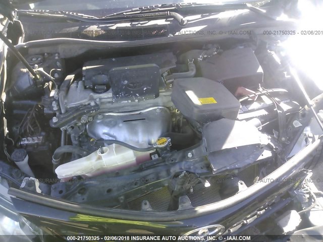 4T1BF1FK5CU574575 - 2012 TOYOTA CAMRY SE/LE/XLE BLACK photo 10