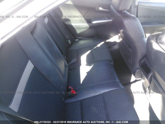 4T1BF1FK5CU574575 - 2012 TOYOTA CAMRY SE/LE/XLE BLACK photo 8