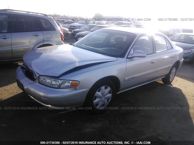 2G4WS52J221154333 - 2002 BUICK CENTURY CUSTOM SILVER photo 2