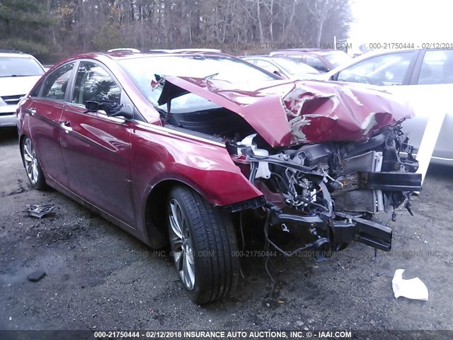 5NPEC4AC5CH341074 - 2012 HYUNDAI SONATA SE/LIMITED RED photo 1