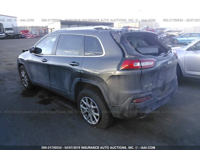 1C4PJMCS1FW565444 - 2015 JEEP CHEROKEE LATITUDE BLACK photo 3