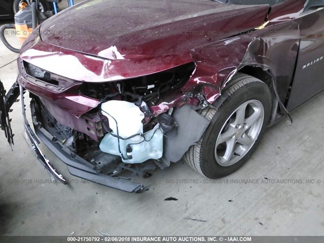 1G1ZB5ST1GF208037 - 2016 CHEVROLET MALIBU LS მუქწითელი ფოტო 10