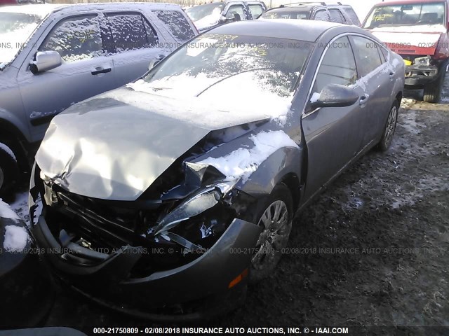 1YVHZ8BHXB5M18219 - 2011 MAZDA 6 I GRAY photo 2