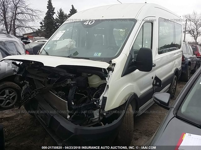 1FDZK1CM1FKA30011 - 2015 FORD TRANSIT T-150 WHITE photo 2