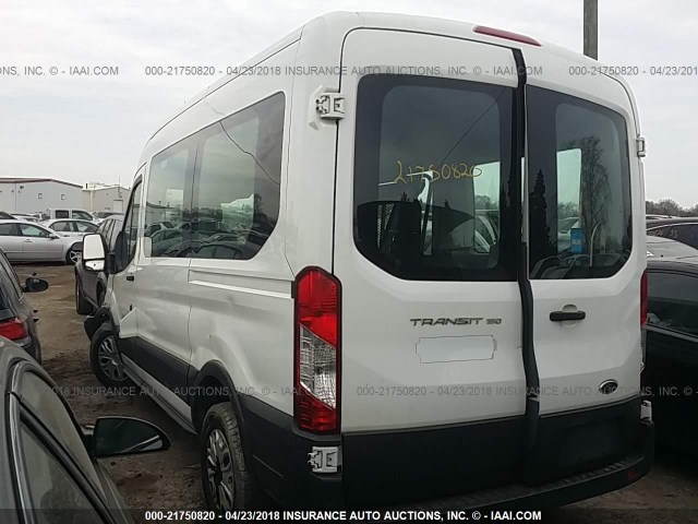 1FDZK1CM1FKA30011 - 2015 FORD TRANSIT T-150 WHITE photo 3