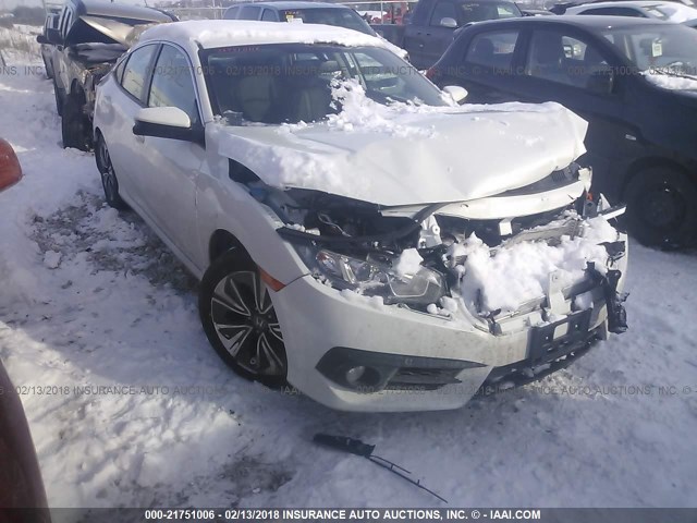 19XFC1F76HE028464 - 2017 HONDA CIVIC EXL WHITE photo 1