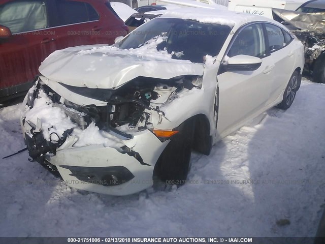 19XFC1F76HE028464 - 2017 HONDA CIVIC EXL WHITE photo 2