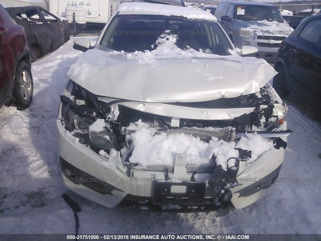 19XFC1F76HE028464 - 2017 HONDA CIVIC EXL WHITE photo 6