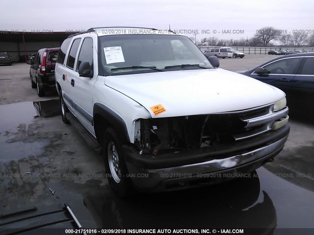 3GNEC16T12G322950 - 2002 CHEVROLET SUBURBAN C1500 WHITE photo 1