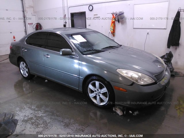 JTHBA30G355123711 - 2005 LEXUS ES 330 GRAY photo 1