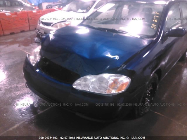 1NXBR32E98Z949281 - 2008 TOYOTA COROLLA CE/LE/S BLUE photo 6